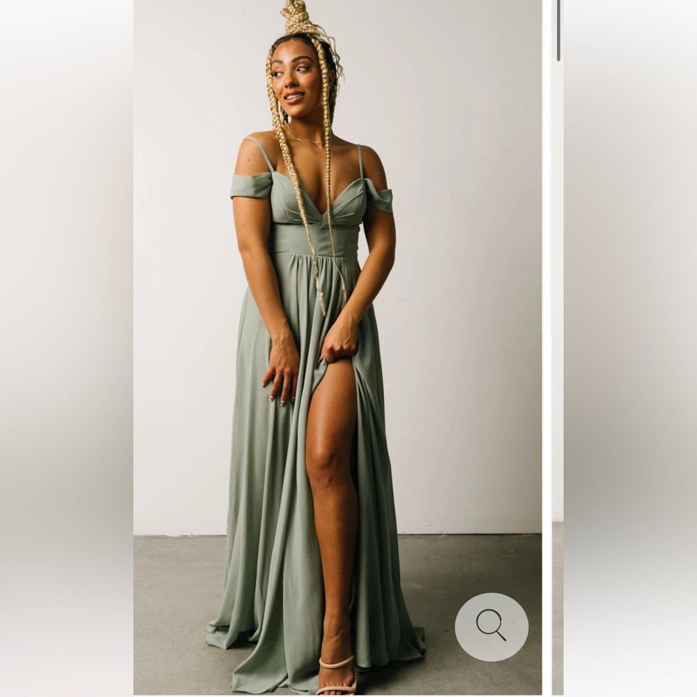 Elegant Sage Dress
